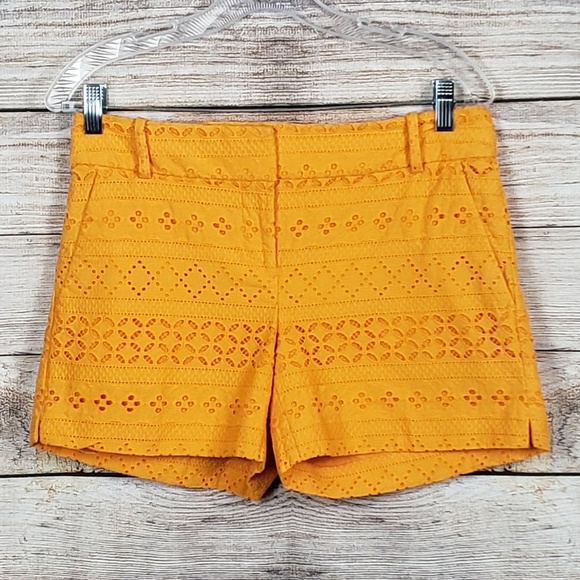 LOFT Pants - LOFT Eyelet Riviera Short Sz 2 Tangerine